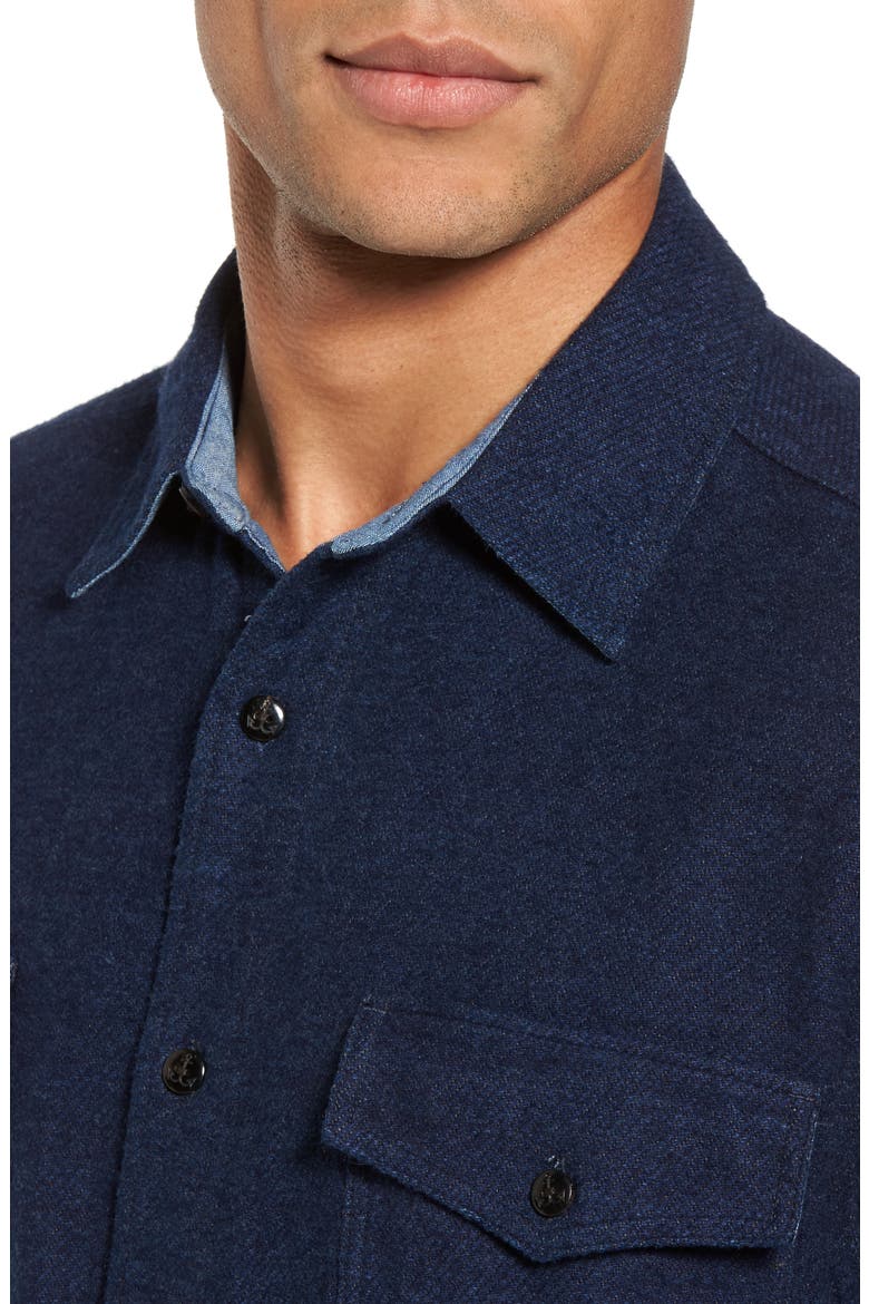 Durango Work Shirt, Alternate, color, INDIGO HEATHER