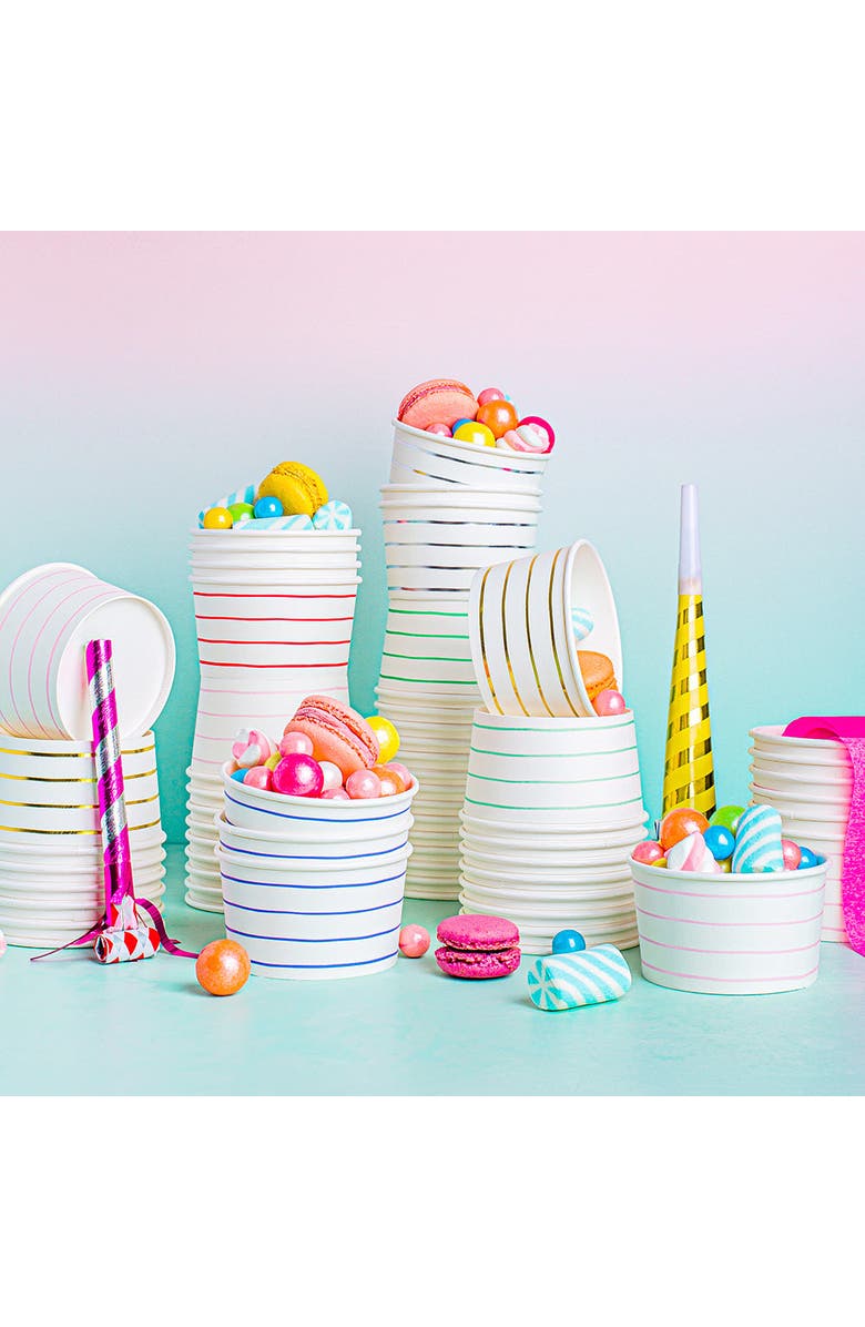 Daydream Society Frenchie Striped Petite Napkins, Alternate, color, Ink