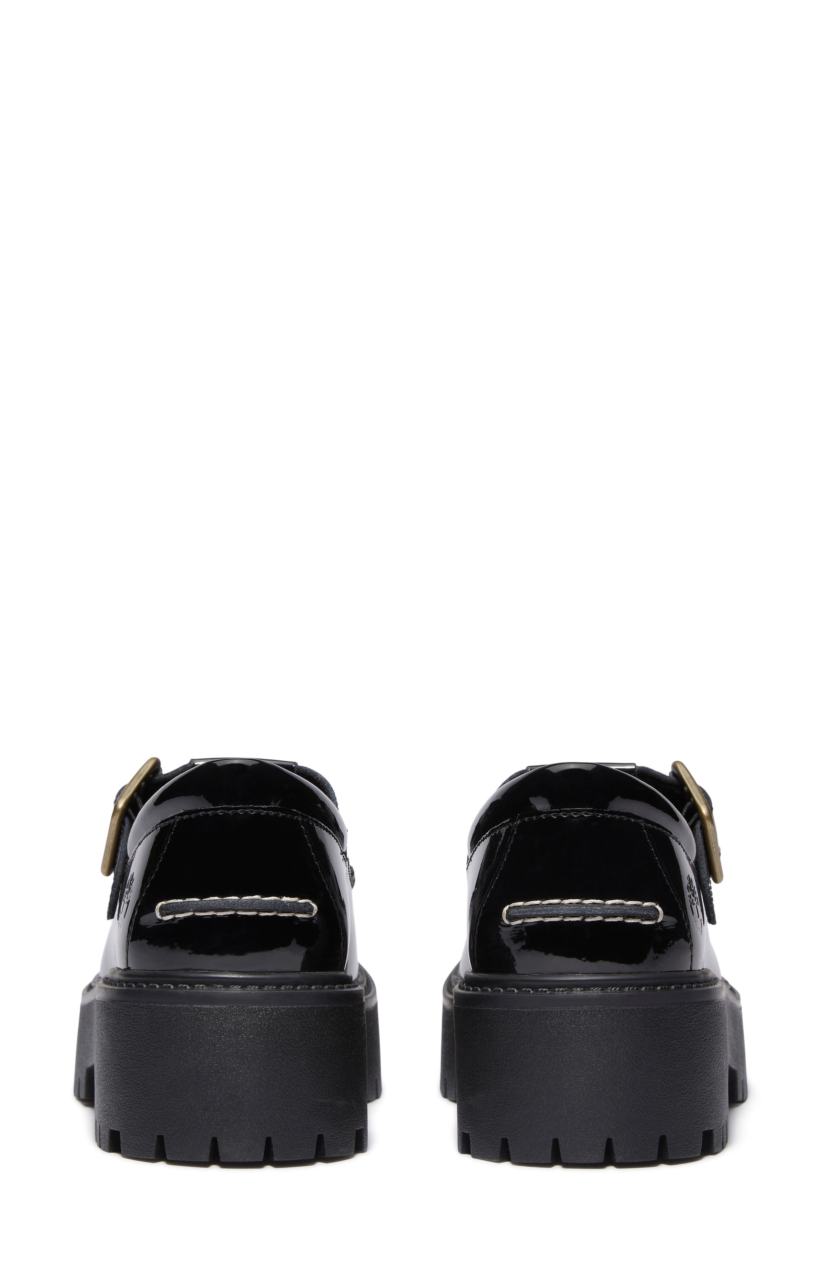 Timberland Stone Street Platform Buckle Loafer, Alternate, color, Black Patent Leather