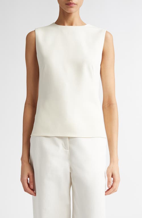 FFORME FFORME FITTED LONG SLEEVE STRETCH SILK TOP