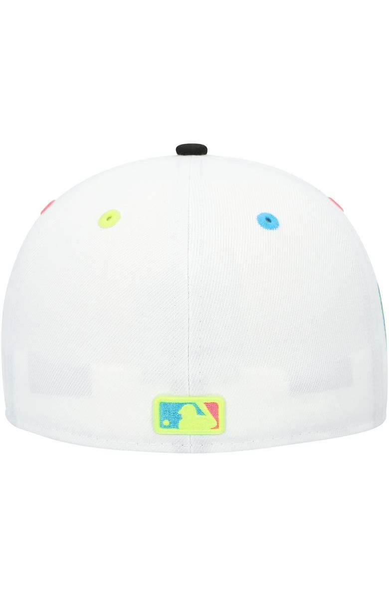 New Era Men's New Era White Tampa Bay Rays Neon Eye 59FIFTY Fitted Hat, Alternate, color, 