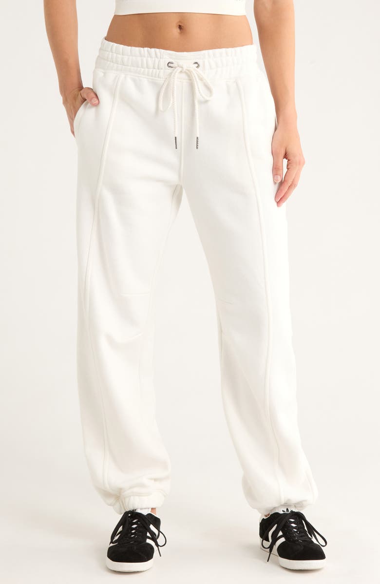 Free People FP Movement Sprint to the Finish Seamed Sweatpants, Main, color, Ivory