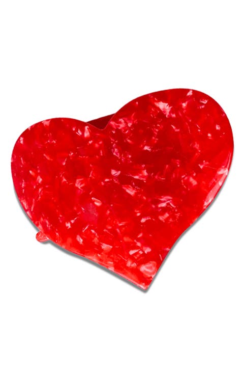 Heart Lay Down Claw Clip