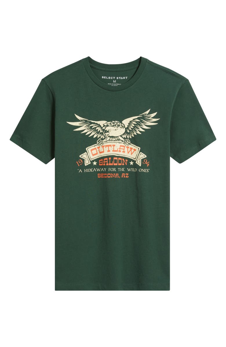 The Forecast Agency Outlaw Graphic T-Shirt, Alternate, color, Forest Green