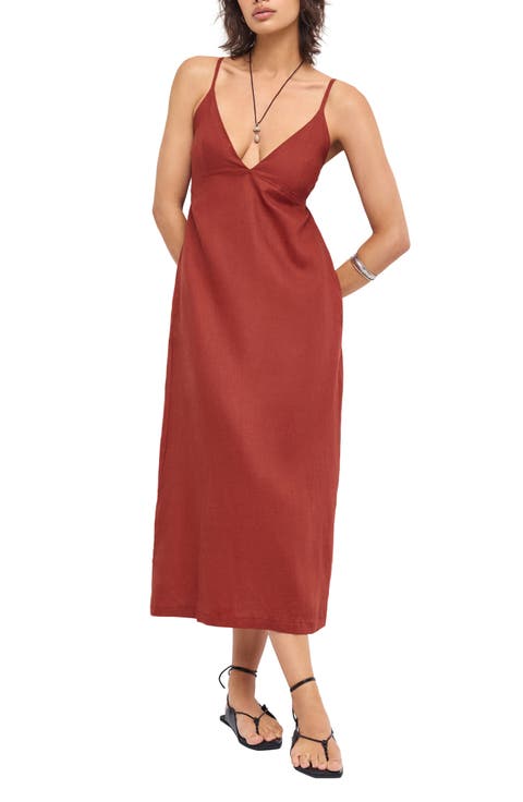 Zella Linen Cover-Up Maxi Dress