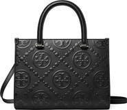 最旬★【Tory Burch】T Monogram ラフィア スクエア トート Tory Burch T Monogram Embossed Jacquard Square Tote | Nordstrom