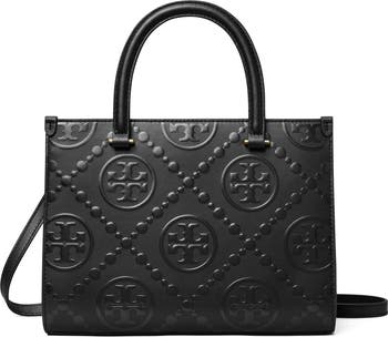 トートバッグ Tory Burch FW25 (164889 200) Tory Burch T Monogram Embossed Jacquard Square Tote | Nordstrom