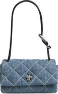 Marc Jacobs The Mini Dual Diamond Quilted Denim Shoulder Bag