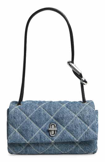 Marc Jacobs The Mini Dual Diamond Quilted Denim Shoulder Bag