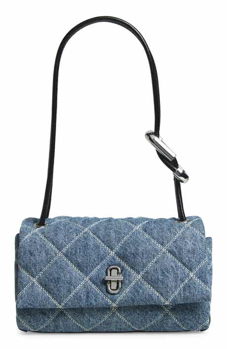 Marc Jacobs The Mini Dual Diamond Quilted Denim Shoulder Bag