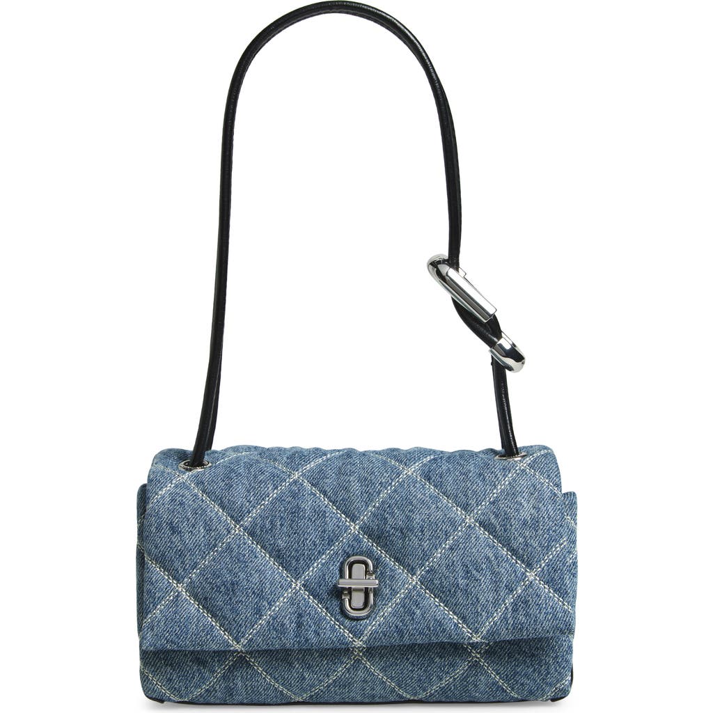 Marc Jacobs The Mini Dual Diamond Quilted Denim Shoulder Bag