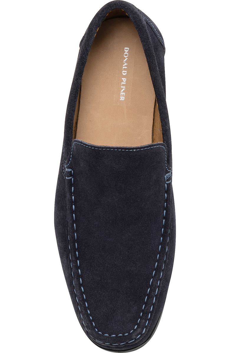 Donald Pliner Moc Toe Driver, Alternate, color, Navy/Navy
