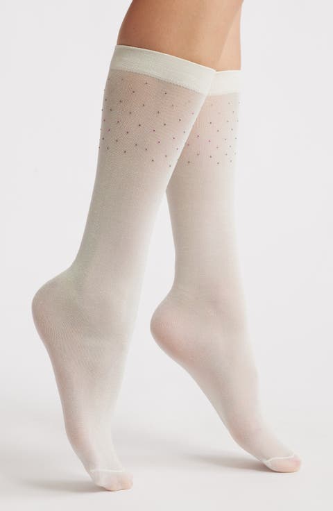 Baby Shimmer Crew Socks