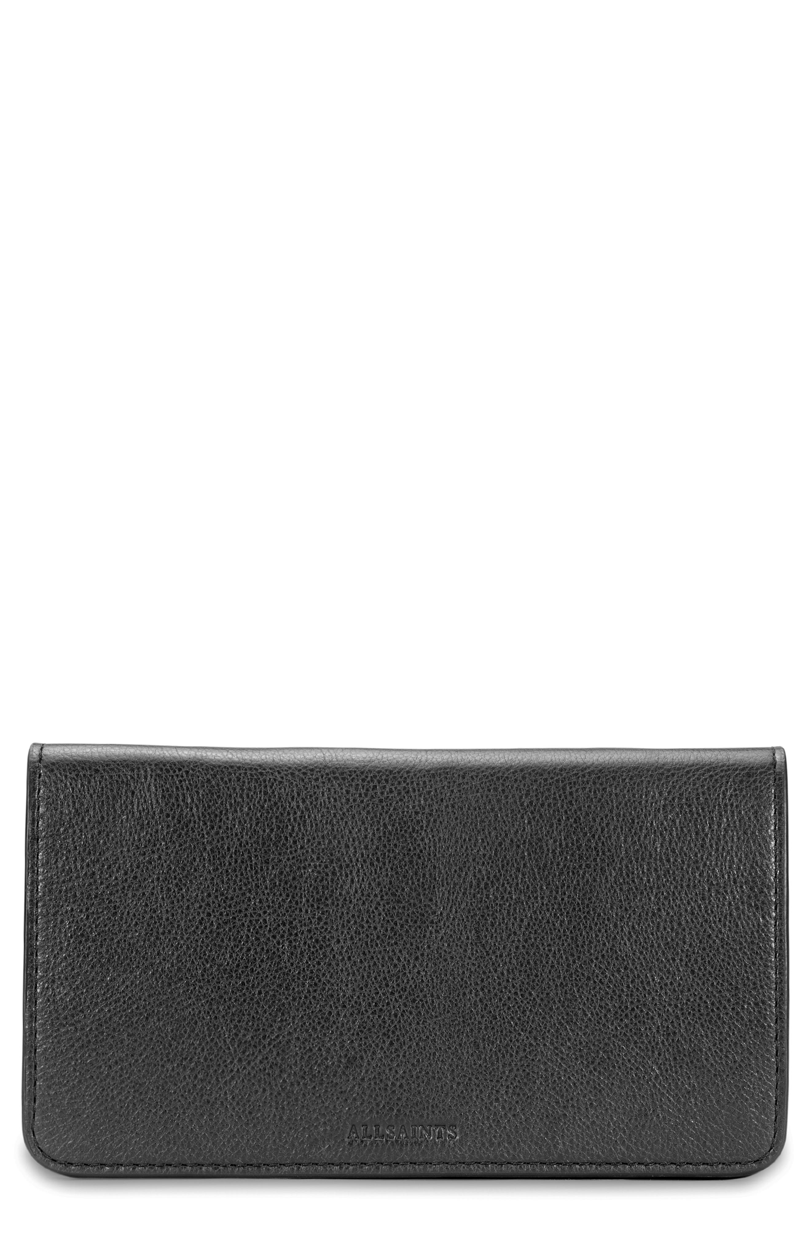 AllSaints Utilitarian Leather Belt Bag, Main, color, 