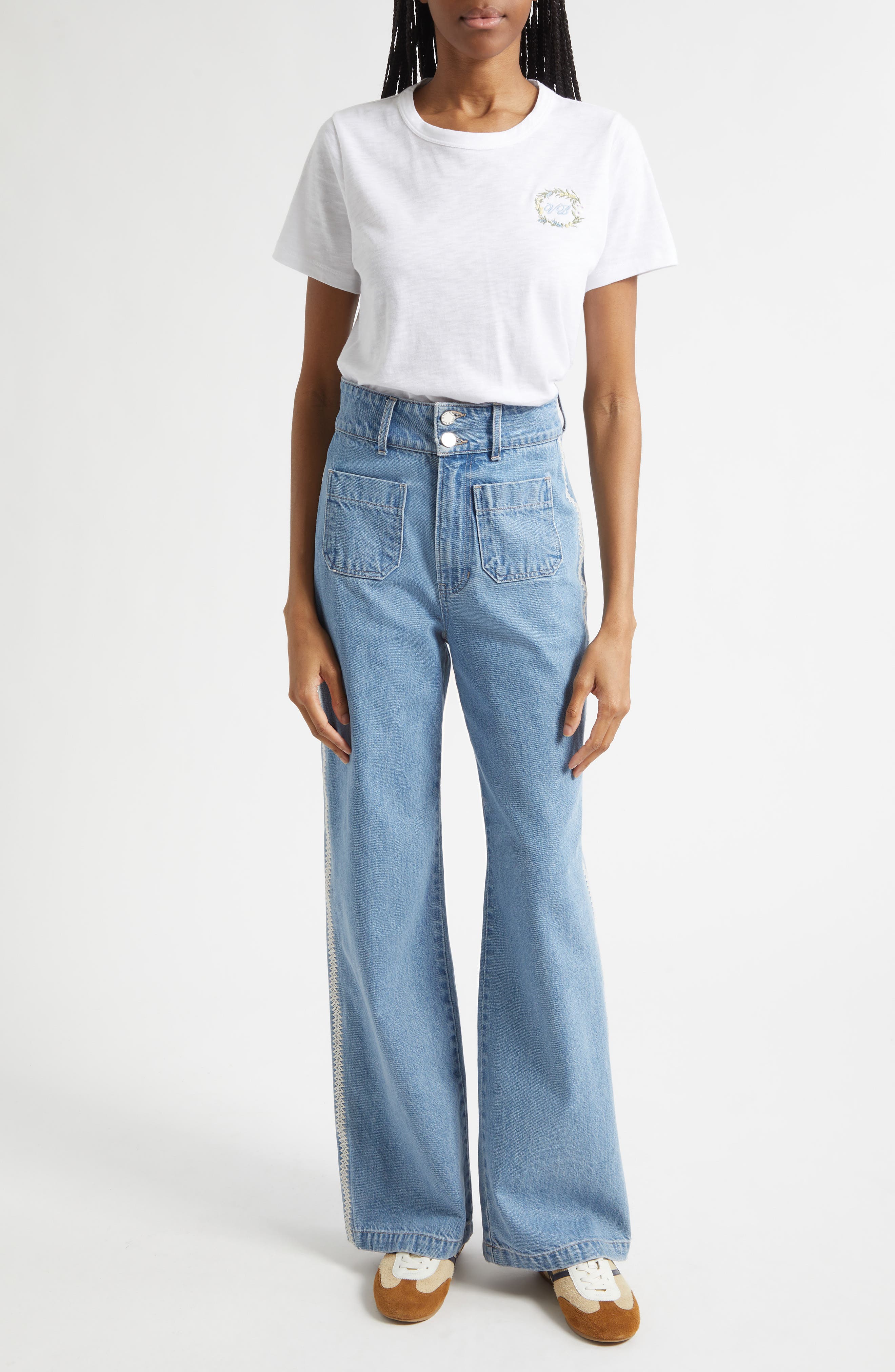 Carla Embroidered T-Shirt - image 2