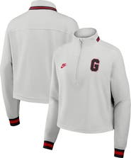 Nike Women's Nike Gray Georgia Bulldogs Legacy Heritage Dri-FIT Half-Zip Sweatshirt