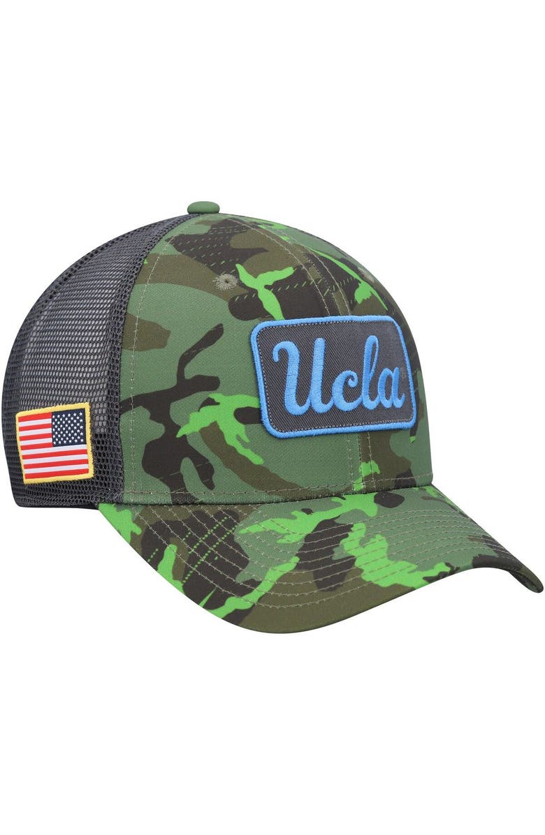 Jordan Brand Men's Jordan Brand Camo/Black UCLA Bruins Classic99 Veterans Day Trucker Snapback Hat, Main, color, 