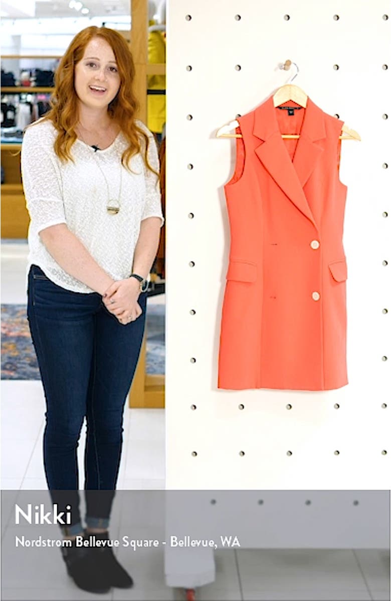 Sleeveless Blazer Minidress, sales video thumbnail