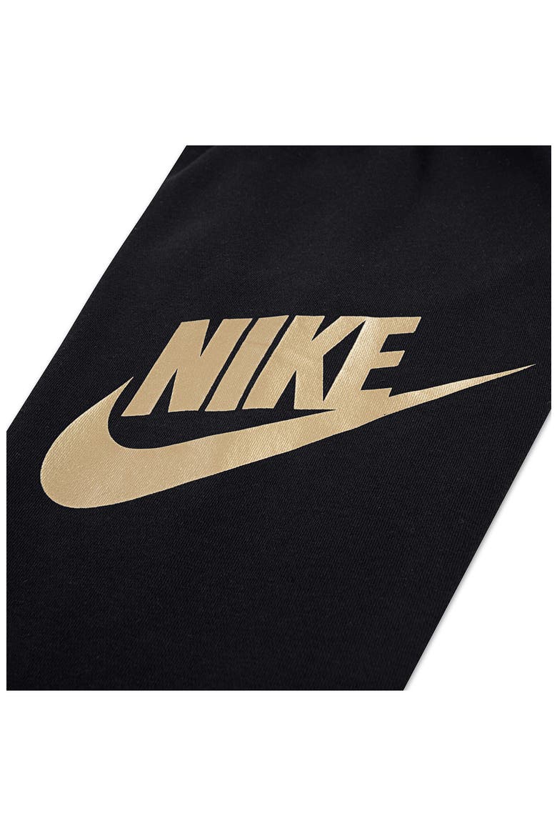 Kids' Club Fleece Hoodie & Pull-On Pants Set, Alternate, color, BLACK/ METALLIC GOLD