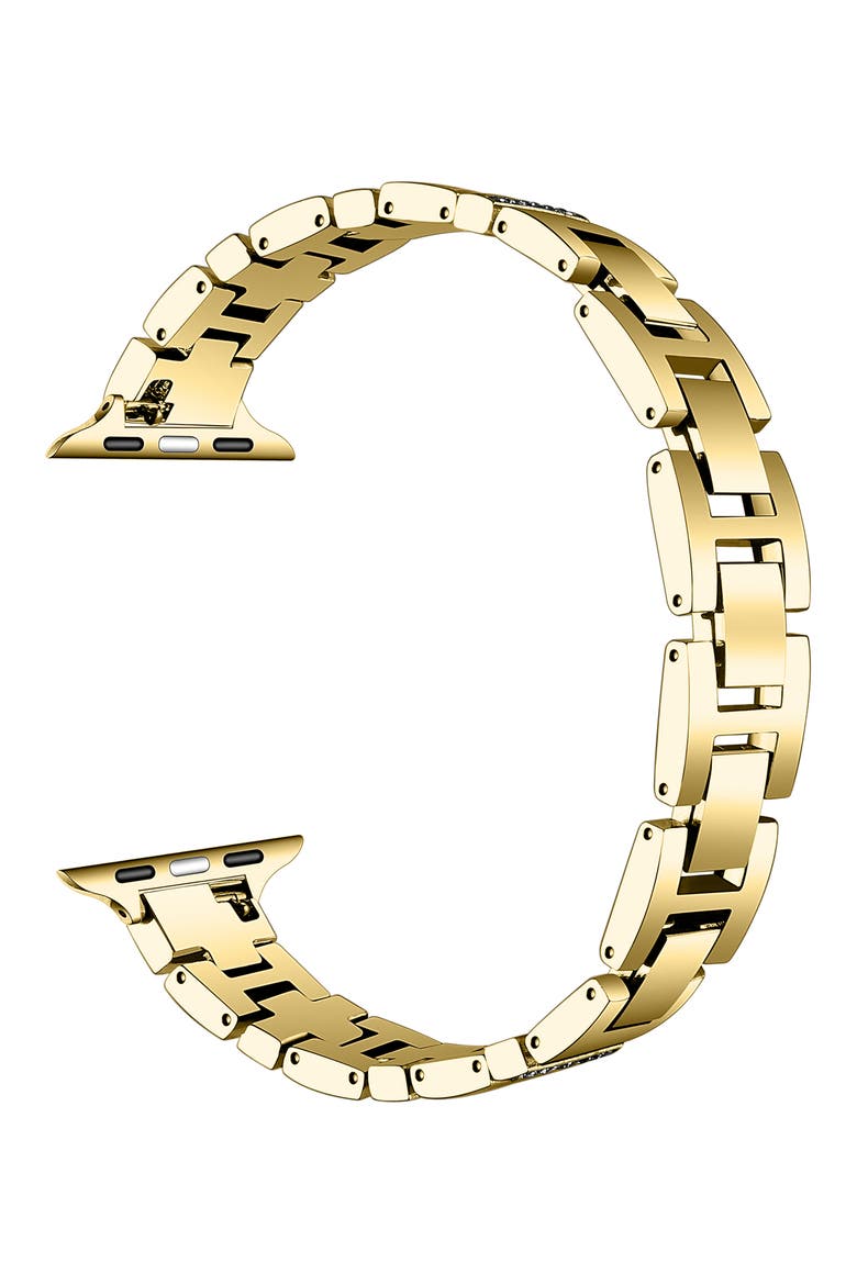 Soleil Rhinestone Watchband, Alternate, color, GOLD