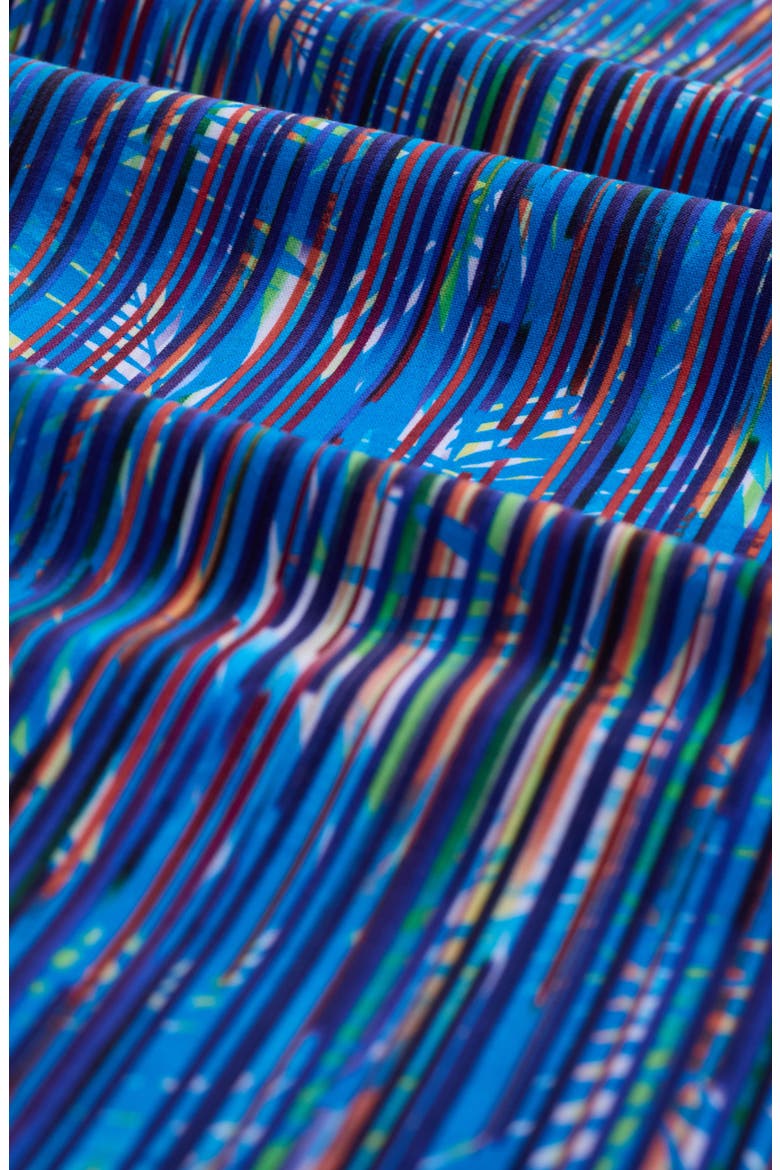 Hendrix Digital Linear Leaf Print Pima Cotton Polo, Alternate, color, CLASSIC BLUE
