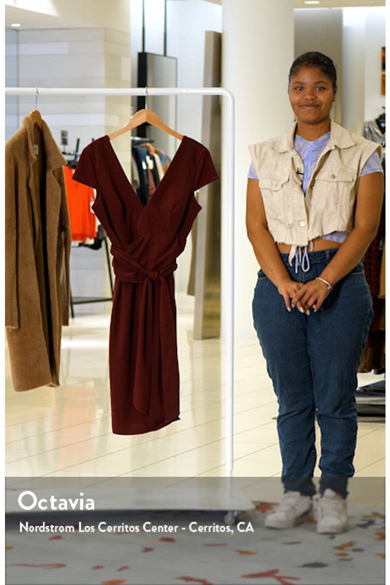 Dana Wrap Waist Cocktail Dress video