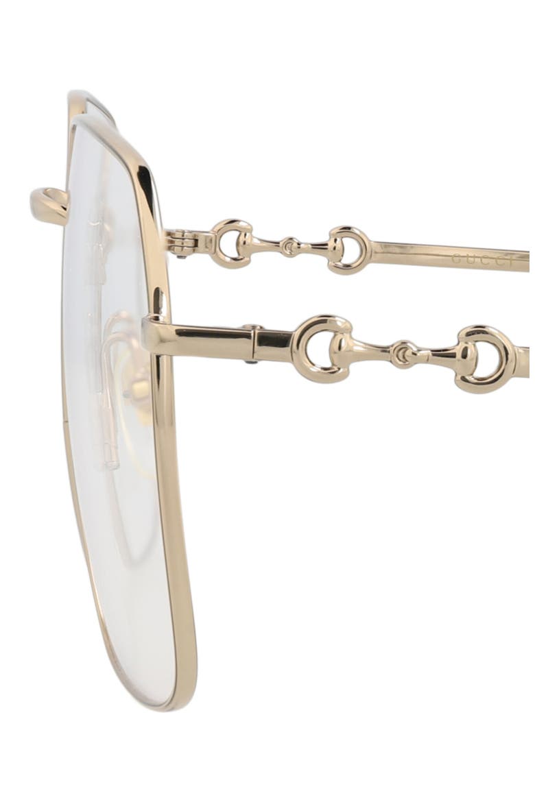 Square Optical Glasses, Alternate, color, GOLD GOLD TRANSPARENT/BLACK
