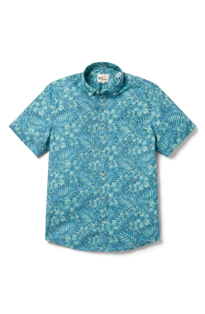 Reyn Spooner Hau Hele Tailored Fit Short Sleeve Shirt, Alternate, color, Balsam