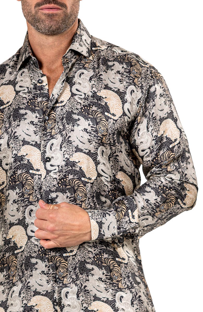 Maceoo Fibonacci Marthy Contemporary Fit Button-Up Shirt, Alternate, color,