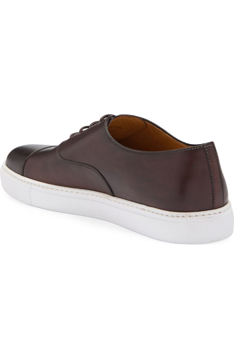 Magnanni Albert Cap Toe Sneaker, Alternate, color, Brown