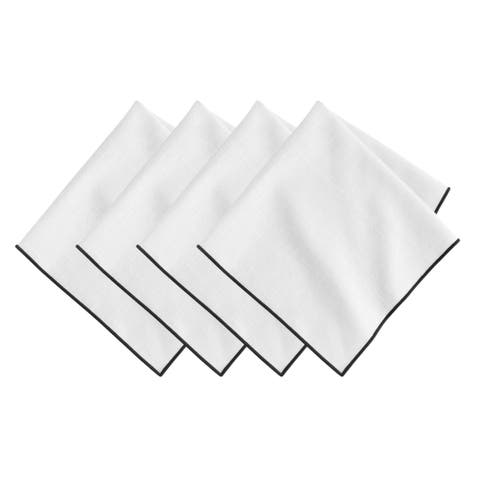 Rock Merrow Stitch Cotton Napkin Set Of 4