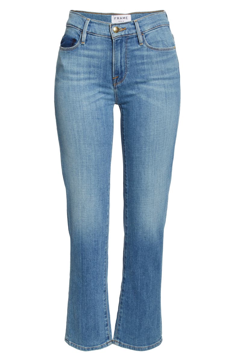 FRAME Le Nouveau Mix Pocket High Waist Ankle Jeans, Alternate, color, Avila