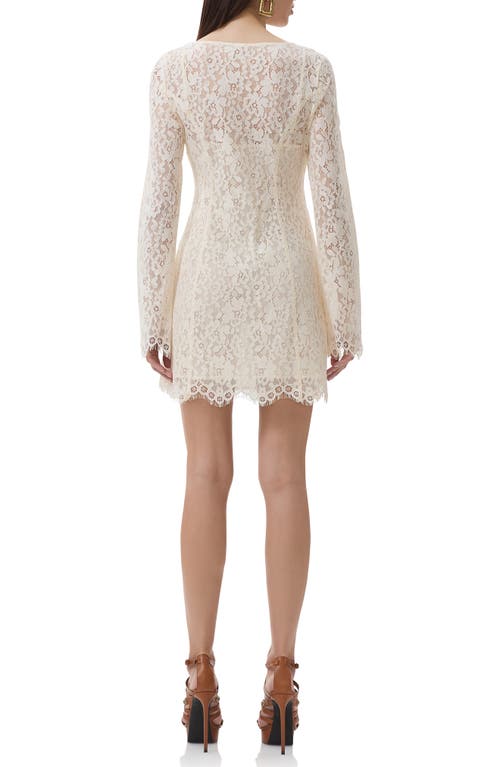 AFRM AFRM MILANA LONG SLEEVE LACE MINIDRESS