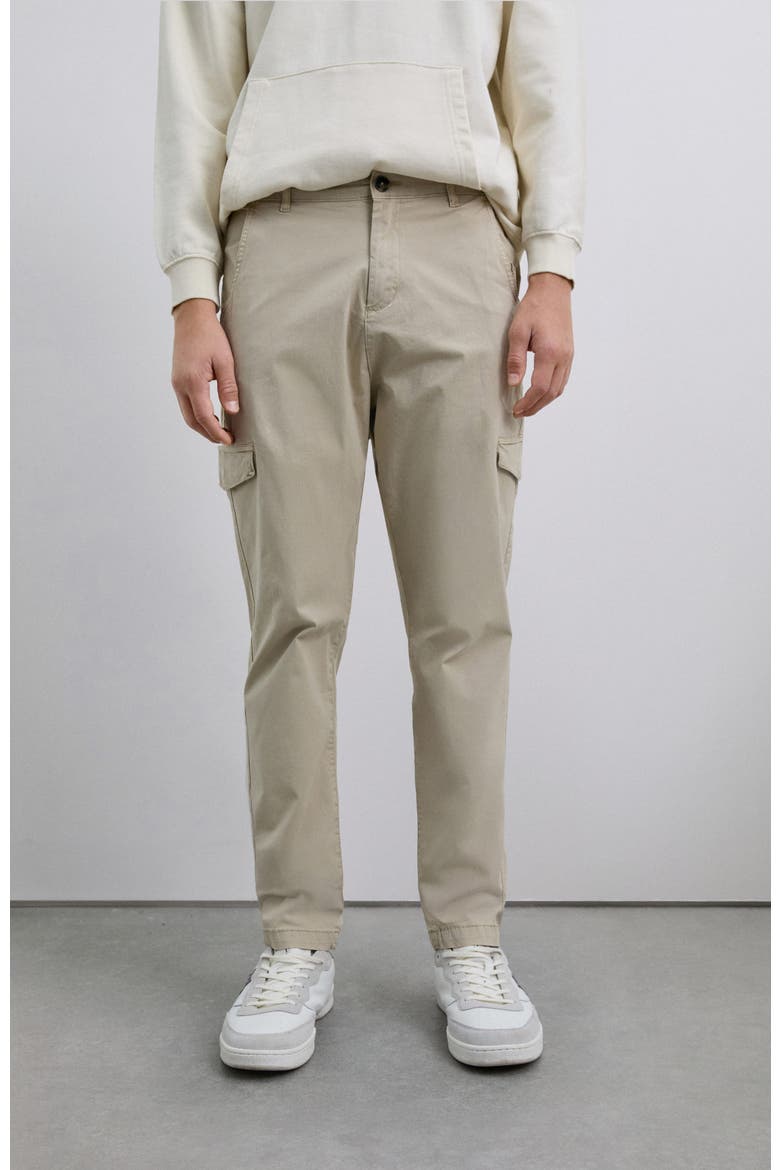 Basic Cargo Pants Kids, Alternate, color, Beige