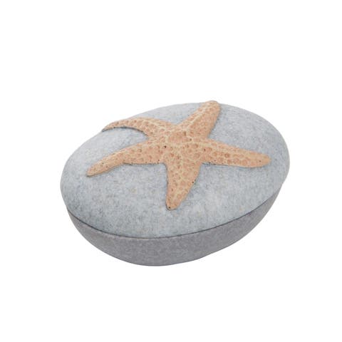Resin Pebble Box With Starfish