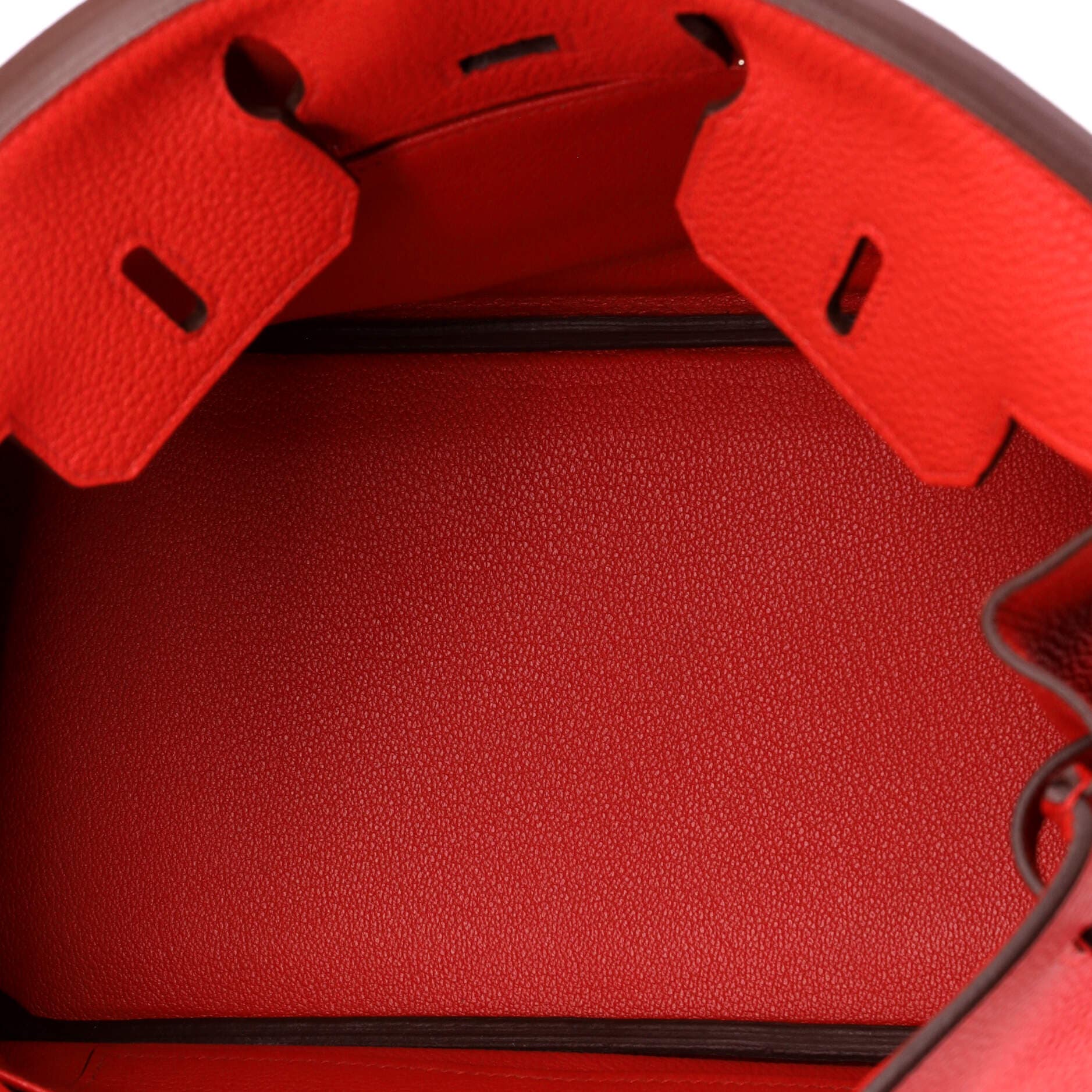Pre-Owned Hermes Birkin Handbag Red Togo with Palladium Hardware 25, Alternate, color, Rouge Radieux