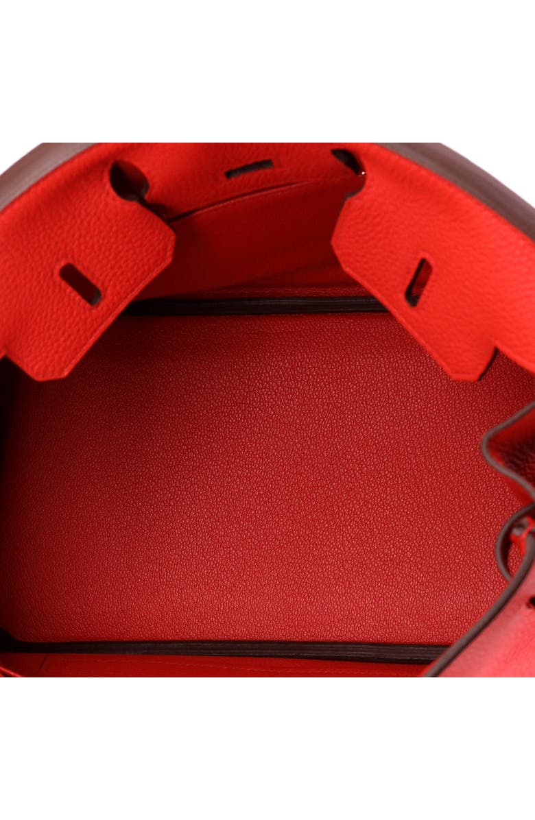 Pre-Owned Hermes Birkin Handbag Red Togo with Palladium Hardware 25, Alternate, color, Rouge Radieux