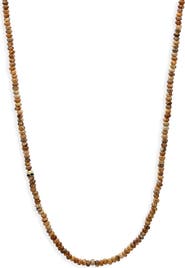 John Varvatos Men's Skull Beaded Necklace