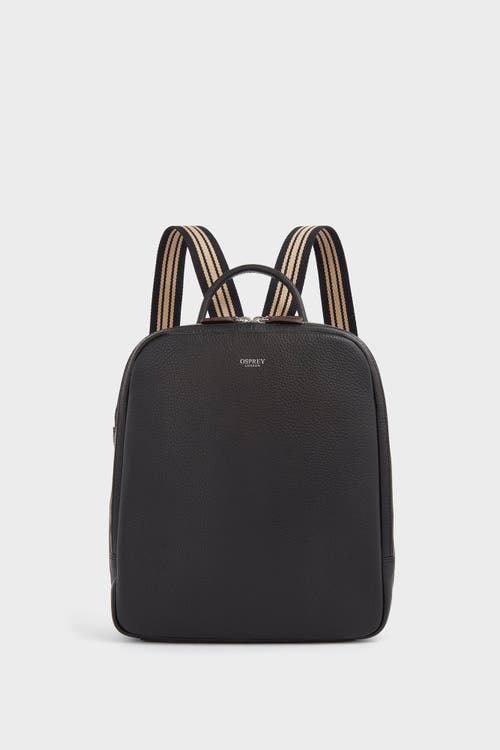 Osprey London The Chiswick Leather Backpack In Black