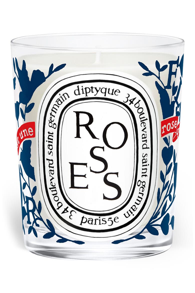 Roses Scented Candle, Alternate, color, NO COLOR