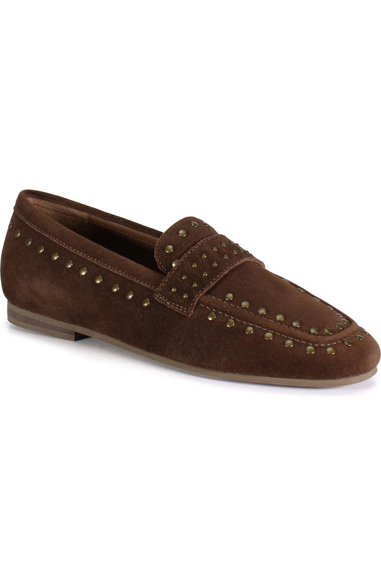 Diba True CAN YON Suede Slip On Loafer, Main, color, Chocolate