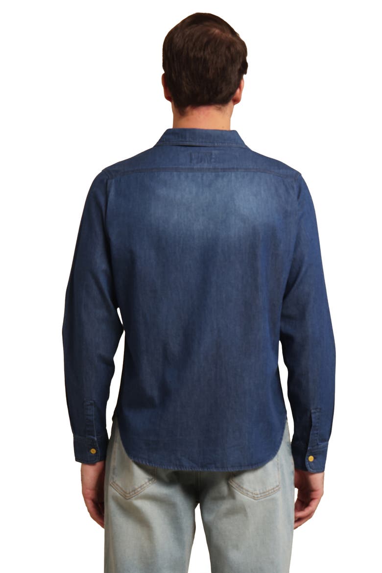 Men's Denim Shirt, Alternate, color, Dark Indigo