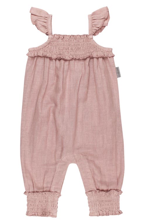 L'ovedbaby Organic Cotton Muslin Romper In Taffy