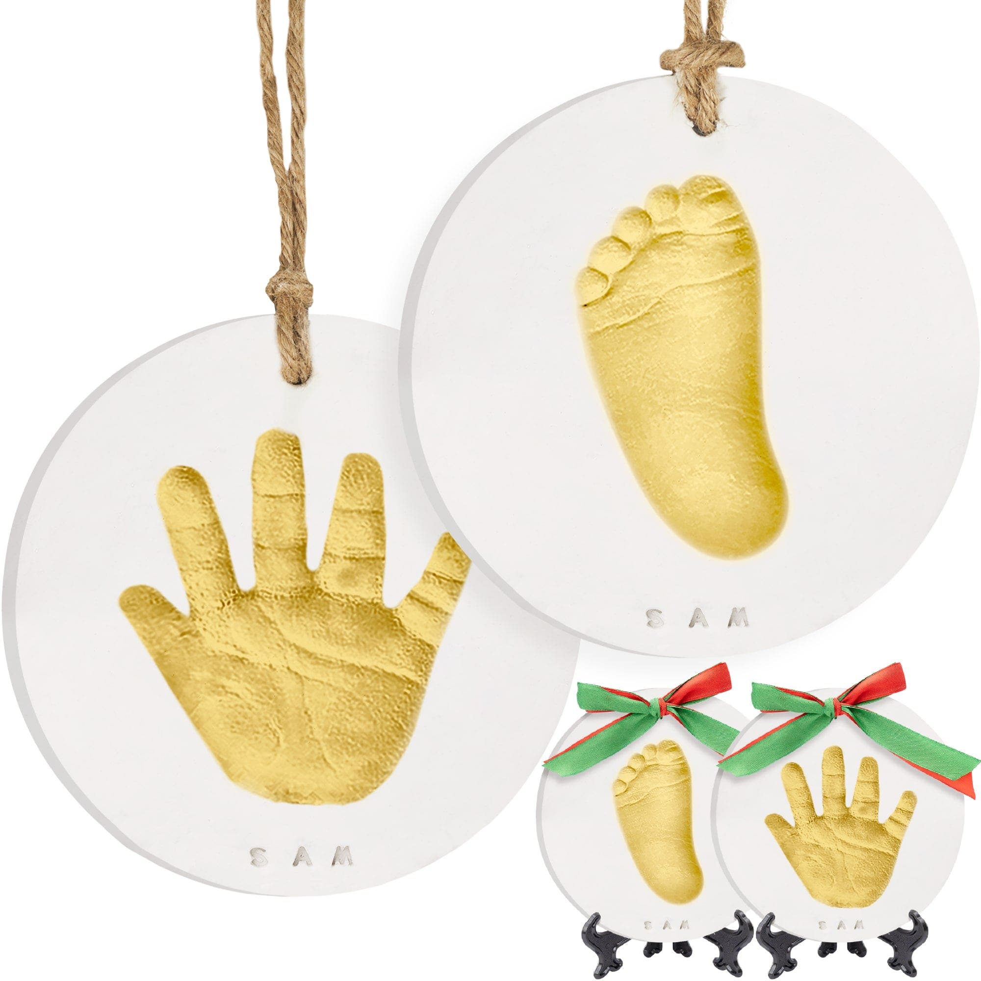 White, Gold Paint