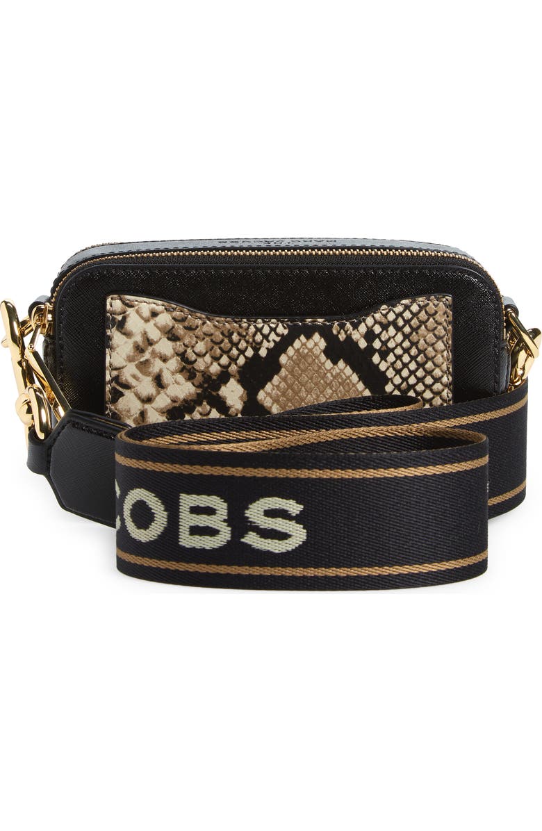 Marc Jacobs Snapshot Reptile Embossed Leather Crossbody Bag, Alternate, color,
