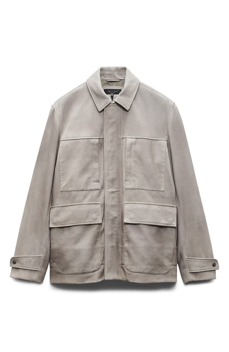 rag & bone Pace Suede Chore Jacket, Alternate, color, Desert