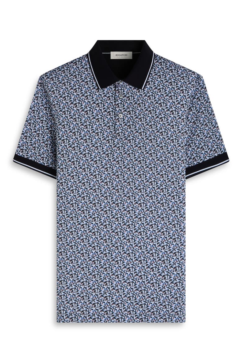 Vance OoohCotton® Geo Print Polo, Alternate, color, ZINC