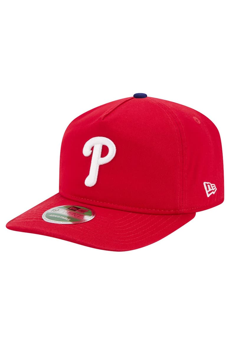 Men's New Era  Red Philadelphia Phillies Team 19TWENTY Adjustable Hat, Main, color, Red