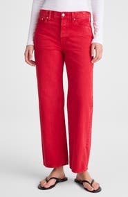 Madewell Low Slung Baggy Crop Jeans