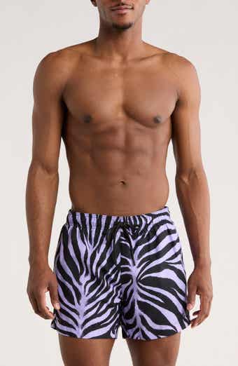 BOSS Zebra Stripe Swim Trunks